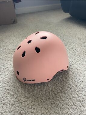 Giro Pink Helmet with Light Pink Straps